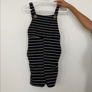 Boohoo maternity stripe romper